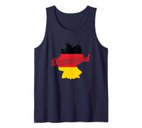 Germania, Mappa, con, Bandiera Canotta