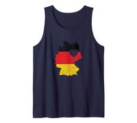 Germania, Mappa, con, Cuore, Bandiera Canotta