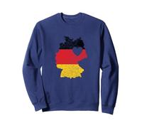 Germania, Mappa, con, Cuore, Bandiera Felpa
