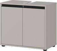 Germania Mobile sottolavabo 2200-186 GW-Lemont, in grigio pietra, con foro per sifone, 63 x 55 x 34 cm (LxAxP)