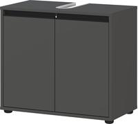 Germania Mobile sottolavabo 2200-547 GW-Lemont, in grafite, con foro per sifone, 63 x 55 x 34 cm (LxAxP)