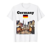 Germania Natale Souvenir Mercato Amante Bandiera Tedesca Maglietta