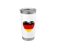 Germania nel mio cuore Bandiera tedesca Orgoglioso patriottico tedesco Bicchiere termico in acciaio inox doppia parete
