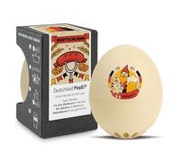 Germania PiepEi - Timer per uova cantante da cucina - Cuocere per 3 gradi di durezza - Nero rosso oro - Divertente cuoco - Musica Eggtimer - Brainstream