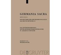 Germania Sacra, Band 1, Die Bistümer der Kirchenprovinz Köln. (Copertina rigida)
