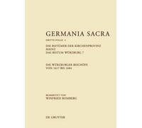 Germania Sacra, Band 4, Die Bistümer der Kirchenprovinz Mainz (Copertina rigida)