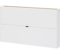 Germania Scarpiera 4160-633 GW-Ameca, in bianco/rovere Navarra, certificata FSC, 140 x 83 x 18 cm (LxAxP)