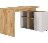 Germania Scrivania 2230-605 GW-Adrano, in rovere Kashmir/Navarra-Nb., con credenza integrata, 120 x 74 x 90 cm (LxAxP)