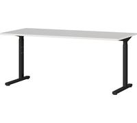 Germania Scrivania 4252-581 GW-Profi, in grigio chiaro/nero, regolabile in altezza, 160 x 80 x 80 cm (LxAxP)