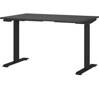 Germania Scrivania 7907-547, in grafite, tel. regolabile in altezza, 120 x 120 x 80 cm (LxAxP)