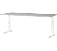 Germania Scrivania 7912-617, in cachemire e bianco, regolabile in altezza, 180 x 91 x 80 cm (LxAxP)