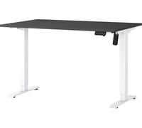 Germania Scrivania 8022-569, in bianco/grafite, regolabile elettricamente in altezza, 120 x 119 x 80 cm (LxAxP)