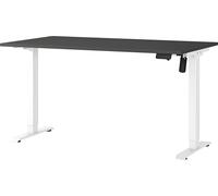 Germania Scrivania 8023-569, in bianco/grafite, regolabile elettricamente in altezza, 140 x 119 x 80 cm (LxAxP)
