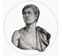 Germanico Giulio Cesare 15 a.C. 19. Generale romano. Dalla storia universale illustrata di Cassell pubblicato 1883. Stampa poster di Ken Welsh (15 x 15)