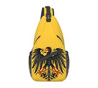 Germanico Sacro Romano Impero Bandiera Cross Chest Bag Sling Backpack Fashion Hiking Daypack Unisex Chest Shoulder Bag