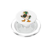 Germano reale col binocolo per chi ama il birdwatching arte PopSockets PopGrip per MagSafe