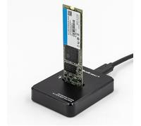 GermanQOLTEC SSD DOCKING STATION M.2 SATA/PCIE | NGFF/NVME | USB 3.1