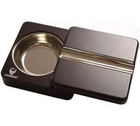 GERMANUS Design Posacenere per Sigari, Ruotabile, Marrone