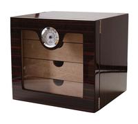 GERMANUS Humidor Armadietto contenitore per Sigari nero