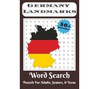 Germany Landmarks Word Search Puzzle Book: Word Searches with Easy to Read Print about Germany Travel, Tourism, Adventure and More | 6x9 inches, 110 ... Gift for Vacations, Holidays, and Free Times