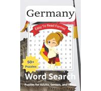 Germany Word Search Puzzle Book: Word Searches with Easy to Read Print about German, Pretzels, Beer, Europe, and More | 6x9 inches, 110 pages | 50+ ... Holidays and Fun Times (Countries in Europe)
