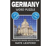 Germany Word Search Puzzle Book: Word Searches with Easy to Read Print about Germany, German History, German Empire and more | 6x9 inches, 110 pages ... Gifts for Vacations, Holidays and Free Times