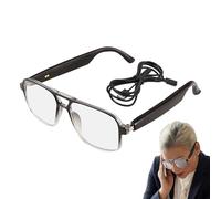 Germi intelligenti AI - Eyewear audio, occhiali tecnici leggeri per viaggiare | Dispositivo di visione intelligente wireless wireless, lenti AI con batteria lunga per la guida,