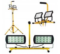 GERMINA DER ELECTRIKER Proiettore LED su treppiede 2x65W nero