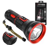 GERMINA DER ELECTRIKER Torcia LED tattica ricaricabile per campeggio lampada a mano + funzione SOS