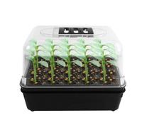 Germination Tray Box, Seedling Growth Kit, Portable Plant Propagation Tray Independent Root Growing Chamber, Gardening Nursery Tool for Flowers Vegetables Succulents Farm Greenhouse 22x16x16cm