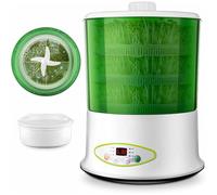 Germinatore automatico, macchina per germogli di fagioli, con serbatoio dell'acqua da 1,8 litri, controllo preciso di tempo e temperatura, termostato per la coltivazione di semi verdi, per germogli di