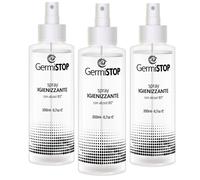 GERMISTOP Igienizzante Mani 3x200ml con Alcool 80% e Glicerina Spray