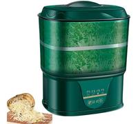 Germogliatore di semi intelligente, creatore elettrico di germogli di soia con irrigazione automatica a 2 strati, circolazione automatica dell'acqua con termostato, efficiente dal punto di vista energ