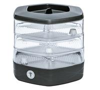 Germogliatore per Semi Alimentari con 3 livelli ø17 cm - Germinatore per Semi, Germogli, Microgreens - Germogliatore per Semi in Plastica, Antracite