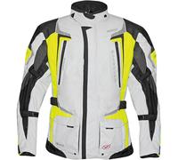 Germot Allround, giacca tessile 4XL male Grigio Chiaro/Giallo