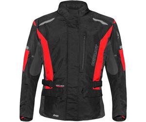 Germot Aron impermeabile Moto Tessile Giacca, nero-rosso, taglia 3XL per maschi