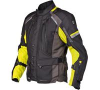 Germot Sydney impermeabile Moto Tessile Giacca, nero-giallo, taglia XL per maschi
