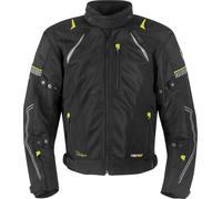 Germot X-Air Evo Pro, giacca tessile impermeabile donne 46 female Nero/Giallo Fluo/Grigio
