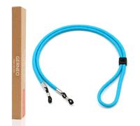 GERNEO® - L'originale - Firenze - Cinturino premium per occhiali da sole e da lettura con supporti in argento - vari colori - regolabile con cavo e incisione del logo, Taglia unica