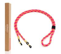 GERNEO® - L'originale - Firenze - Cinturino premium per occhiali da sole e da lettura con supporti in argento - vari colori - regolabile con cavo e incisione del logo, Taglia unica