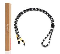 GERNEO® - L'originale - Firenze - Cinturino premium per occhiali da sole e da lettura con supporti in argento - vari colori - regolabile con cavo e incisione del logo, Hollywood, Taglia unica