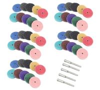 GErnie 1/12/55 pezzi di punta abrasiva in fibra nylon a forma T, testa lucidatura non tessuta, gambo da 3 mm, utensili pneumatici rotanti