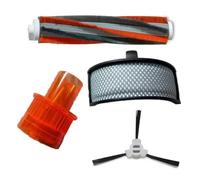 GeRnie 2 In 1 Roller Brush High Efficiency Filter Side Brush Primary Filter For G50/G80 Cordless Handheld Wireless Vacuum Parts(As shown)