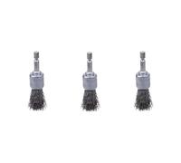 GErnie Filo di acciaio industriale con manico esagonale testa rettifica for trapano elettrico a mano, spazzola for la rimozione della ruggine dai metalli, ruota in filo