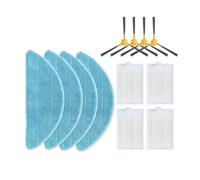 GeRnie For aspirapolvere 3 bracci spazzola laterale rotante filtro mop straccio set di panni accessori di ricambio for parti di lancia(Set H)