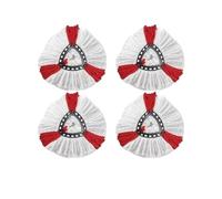 GeRnie Mop Replacement Head For 1-Tank System Replace Heads Mop Refills Microfiber Mop Head Household Cleaning(4 pcs)