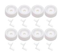 GeRnie Ruote e asse for rulli for lavastoviglie WD12X271 (confezione da 8) compatibili con AP2039084 AH259136 EA259136 for cestello inferiore