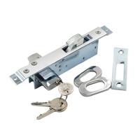 GeRnie Serratura a gancio for porta, cucina, balcone, porta scorrevole, serratura a gancio, serratura di sicurezza con chiavi, serratura for porta scorrevole in vetro for bagno, ferramenta for linguet