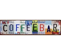 Geroclonup 10x40cm Divertente Caffè Bar Uomo Accessori Grotta Segni Cucina Fattoria Decorazione Della Parete Dell'annata Metallo di Stagno Segni Stradali Camera Casa Porta Decor