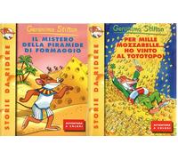 Geronimo Stilton Il mistero della piramide di formaggio + Per mille mozzarelle.. ho vinto il tototopo